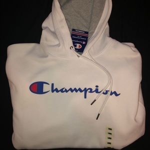 White Champion Hoodie